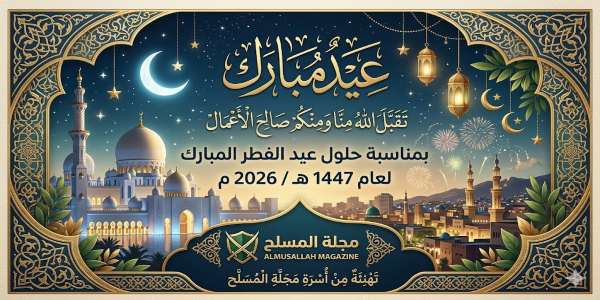 تهنئة المسلح بعيد الفطر المبارك 1447 هـ / 2026م.