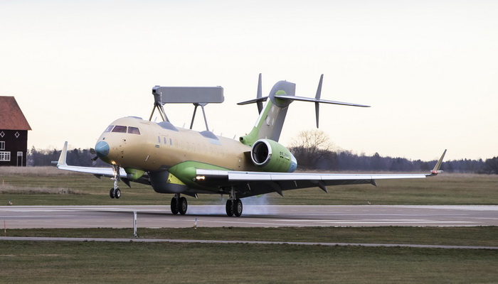 ساب تنهي بنجاح أول إختبار طيران لطائرة الإنذار المبكرالثانية من طراز GlobalEye AEW & C.
