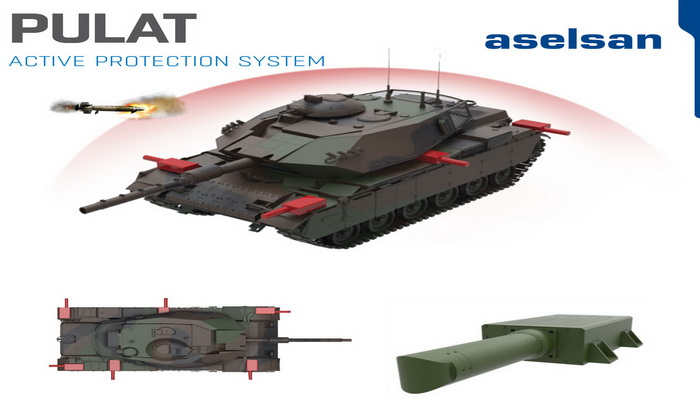 الدبابات التركية ستجهز قريباً بنظام بولات Pulat  للحماية النشطة