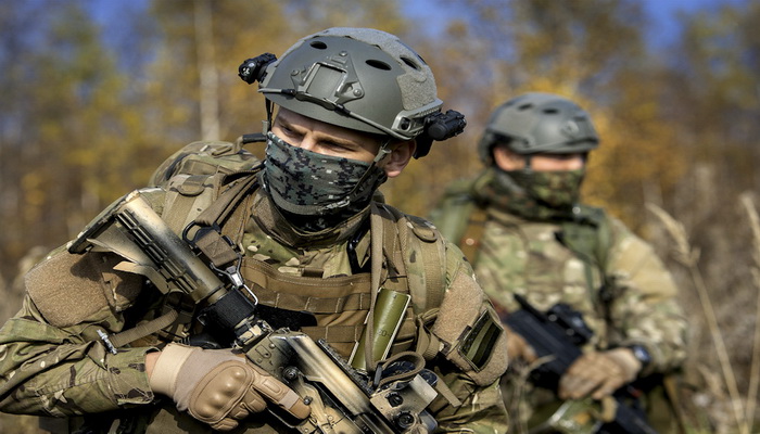 وحدة قوات العمليات الخاصة الروسية تحتفل بيوم عيدها. 
