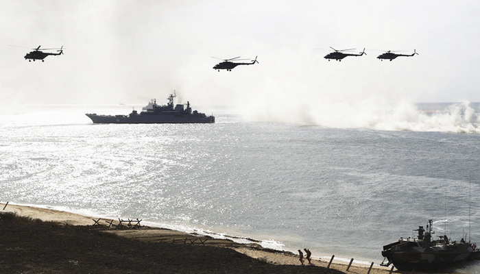 مناورة عسكرية روسية تكتيكية واسعة النطاق في شبه جزيرة القرم.