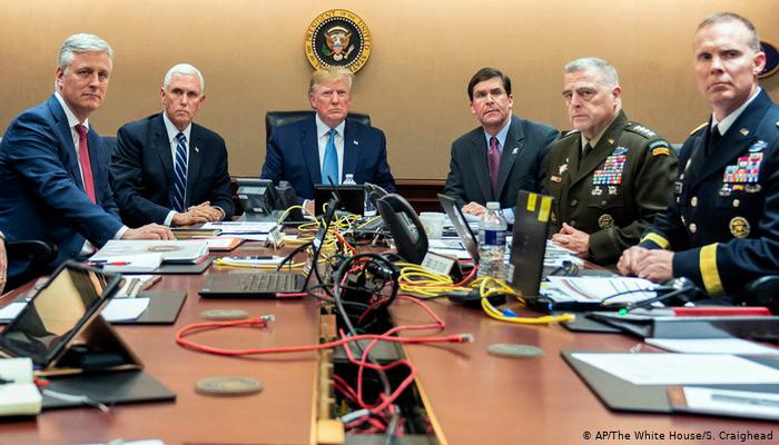 ترامب يعلن مقتل البغدادي في عملية "كايلا مولر" العسكرية الدقيقة للقوات الخاصة الأمريكية.  
