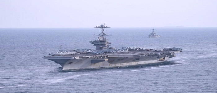 البحرية الأمريكية تعيد حاملة الطائرات Nimitz USS Harry S. Truman إلى البحر بعد الانتهاء من عملية الإصلاح.