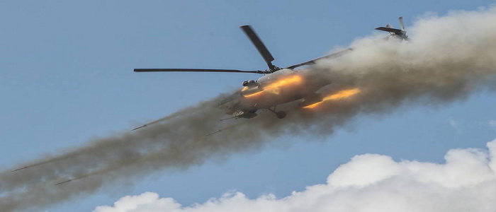 المروحيات القتالية الروسية تتسلح بطائرات مسيرة انتحارية .