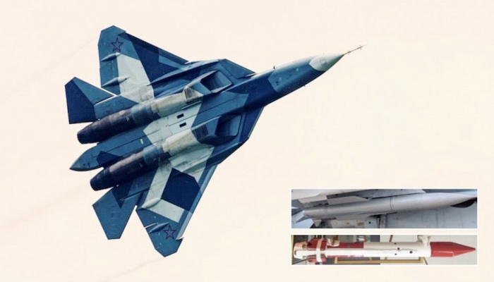 تجهيز مقاتلة الجيل الجديد سوخوي Su-57 وتعزيز قوة نيرانها بأنظمة الجيل التالي من الصواريخ الجديدة.