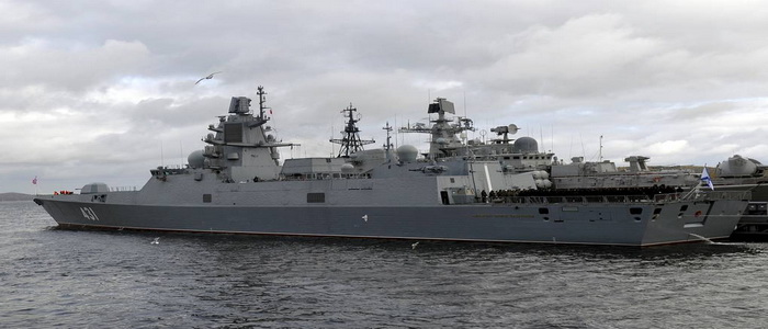 "الأدميرال كاساتونوف" الفرقاطة الصاروخية الأحدث في البحرية الروسية تبدأ تدريباتها على الحرب ضد الغواصات.