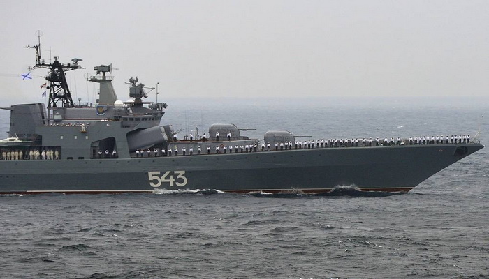 الزوارق الصاروخية لأسطول المحيط الهادئ الروسي تجري تدريباتها الصاروخية في بحر اليابان.