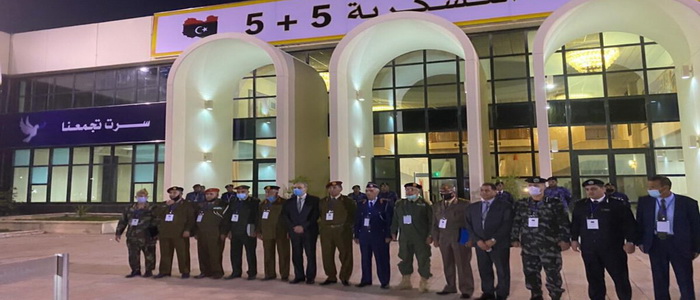 إختتام أعمال الإجتماع السادس للجنة العسكرية الليبية المشتركة والأول في مقرها الدائم بمدينة سرت.