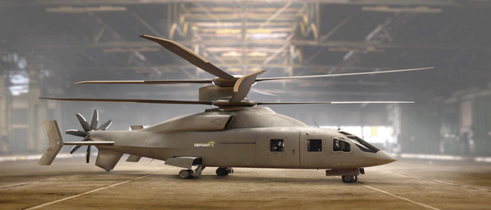 فريق سيكورسكي- بوينج يكشف عن المروحية الجديدة "DEFIANT X".