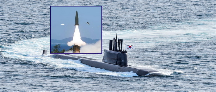 كوريا الجنوبية | إختبار إطلاق صواريخ SLBM الغواصة الكورية الجنوبية الجديدة KSS III. 