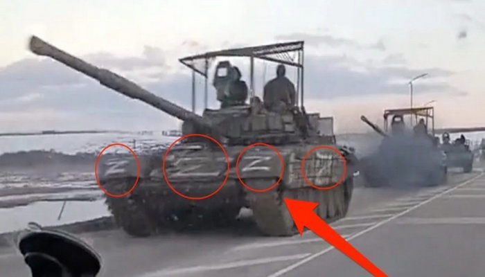 روسيا | حرب "Z" وسر العلامة البيضاء المرسومة على المعدات العسكرية الروسية.