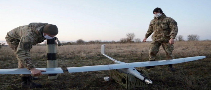 بولندا |  طائرات FlyEye بدون طيار "عيون" المدفعية الأوكرانية في الحرب الروسية الاوكرانية.