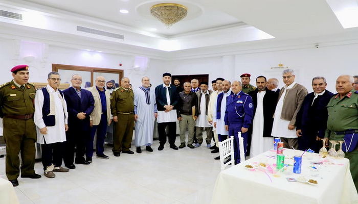 ليبيا | مأدبة إفطار على شرف رئيس الأركان العامة للجيش الليبي بقاعة (1515) للإجتماعات بقاعدة معيتيقة الجوية.