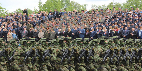 صربيا | القوات المسلحة الصربية تظهر قدراتها العملياتية خلال مظاهرة الجرانيت 2023.
