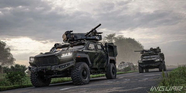 أوكرانيا | شركة INGUAR تعرض مركبتها المدرعة Inguar-3 الجديدة المحمية من الألغام والأسلحة النارية.