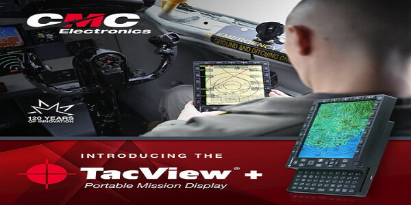 كندا | أطلقت شركة CMC Electronics شاشة العرض المحمولة TacView Plus لأطقم الطيران العسكري.