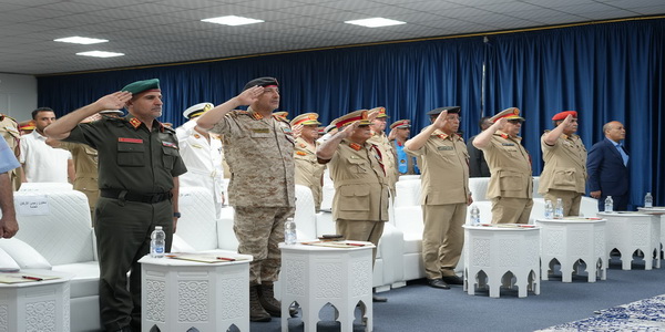 Libya | Celebrating the graduation of officers and students from the first batch of the Higher War and National Defense Colleges.