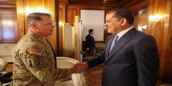 LIBYA | Al-Dabaiba and Deputy Commander of the US Africa Command (AFRICOM) discuss Libyan-US cooperation in the field of counterterrorism and border security.