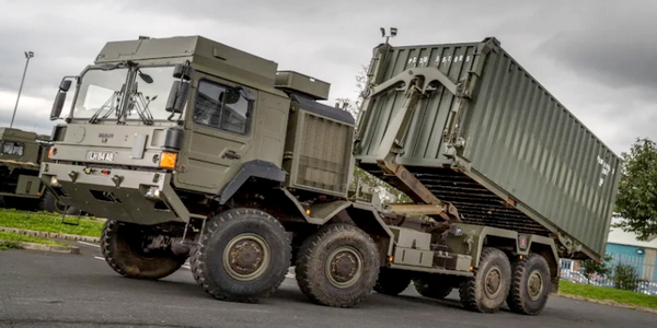 ألمانيا | شركة الدفاع الألمانية Rheinmetall راينميتال ترسل 26 شاحنة لوجستية إلى أوكرانيا.