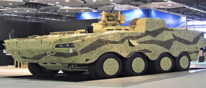 باتريا توقع عقدًا لتوفير مركبة نظام AMV 8 × 8 كمنصة اختبار وتطوير لأحدث جيل من إلكترونيات مركبات  . Saab  