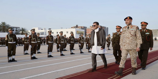 ليبيا | الكلية العسكرية أقدم مؤسسة أكاديمية عسكرية في ليبيا تقيم حفل إفطار على شرف وزير الدفاع رئيس الحكومة السيد عبد الحميد الدبيبة ومرافقيه. 