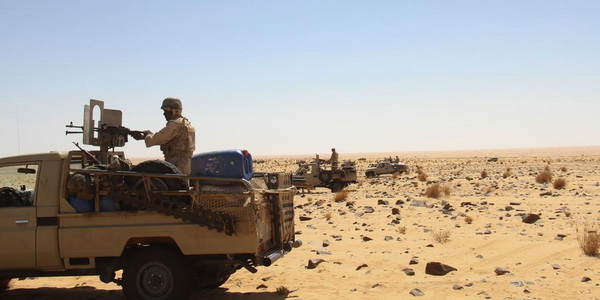 موريتانيا | مناورات عسكرية يجريها الجيش الموريتاني بمشاركة الطيران المسير على الحدود مع مالي.