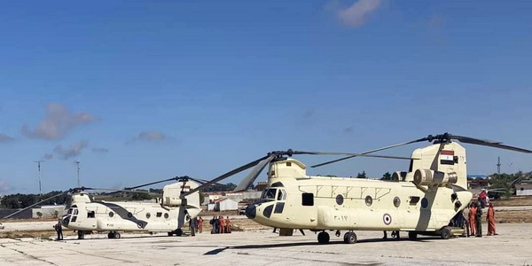 ليبيا | الجيش المصري يواصل المساعدة في عمليات الإغاثة في مناطق ومدن شرق ليبيا.